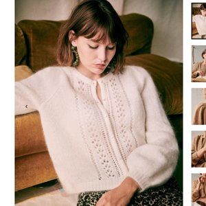 Sezane Egide Jumper White